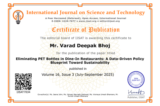 Mr. Varad Deepak Bhoj